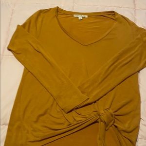 Long sleeve yellow shirt